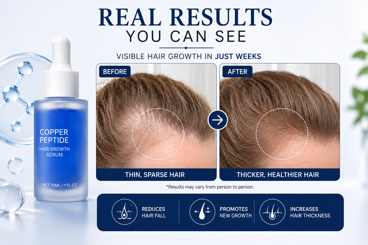 Hair Growth Serum with Blue Copper Peptide
